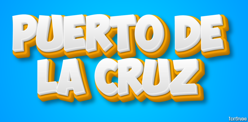 Puerto de la Cruz Effetto testo