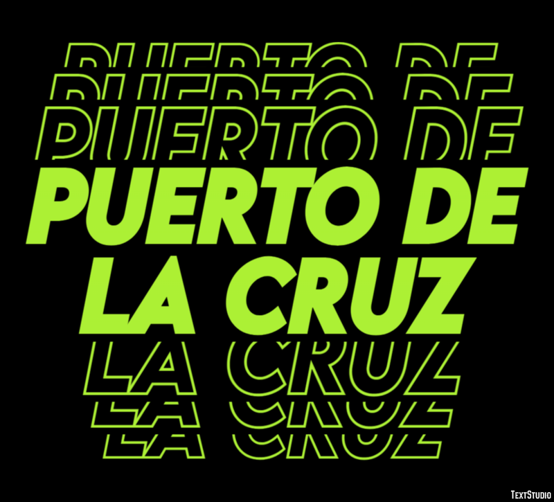 Puerto de la Cruz Effetto testo