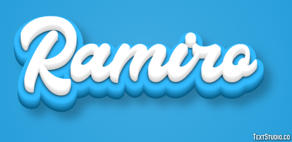 Ramiro Effetto testo