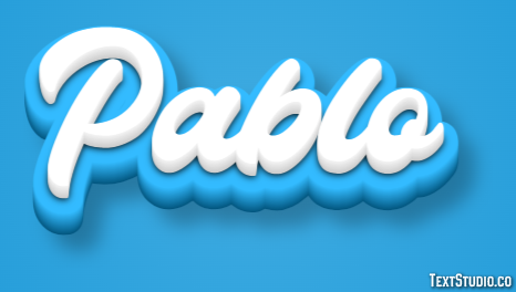 Pablo Texteffekt