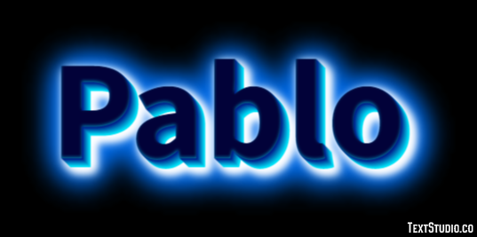 Pablo Texteffekt