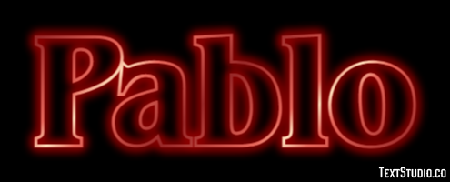 Pablo Texteffekt
