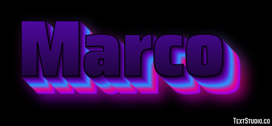Marco Text effect