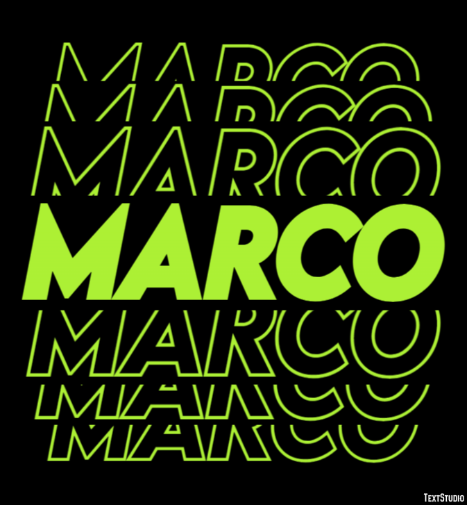 Marco Effetto testo