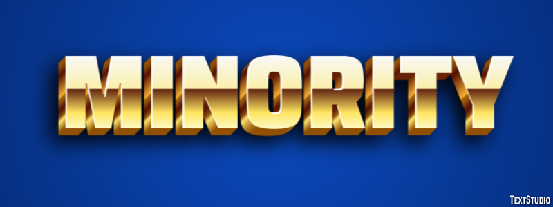 Minority Text Effect
