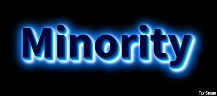 Minority Text Effect