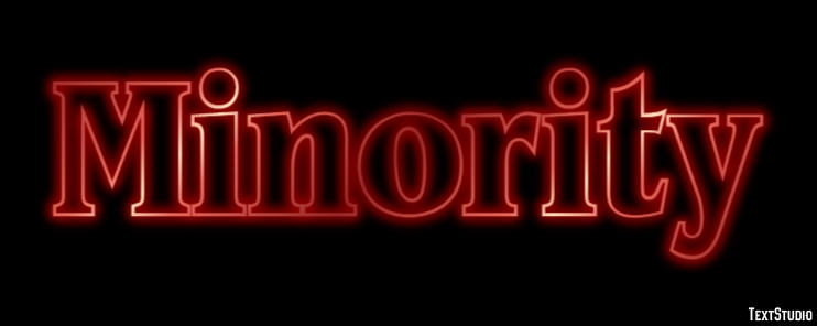 Minority Efeito de texto