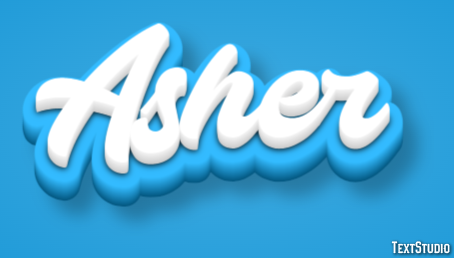 Asher Efecto de Texto