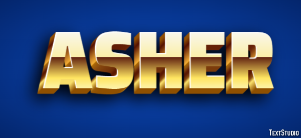 Asher Efecto de Texto