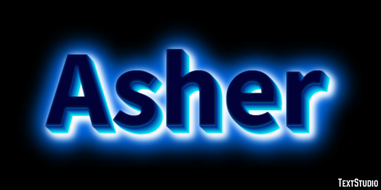 Asher Tekst Effect