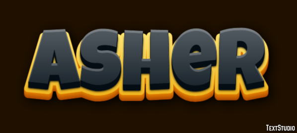 Asher Efecto de Texto