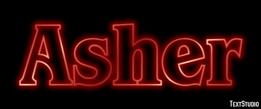 Asher Efecto de Texto