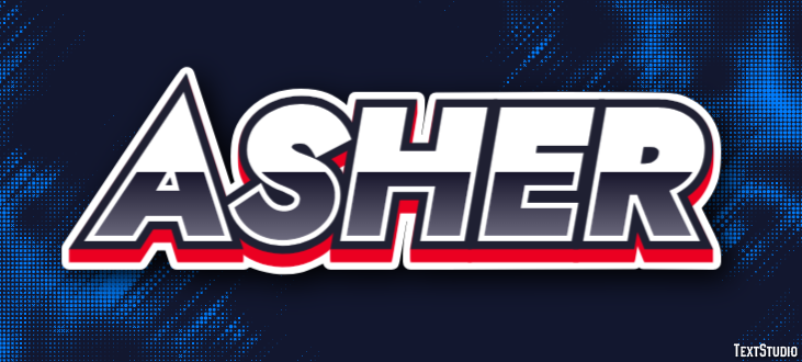 Asher Efecto de Texto