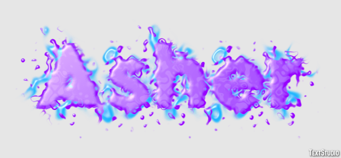 Asher Efecto de Texto