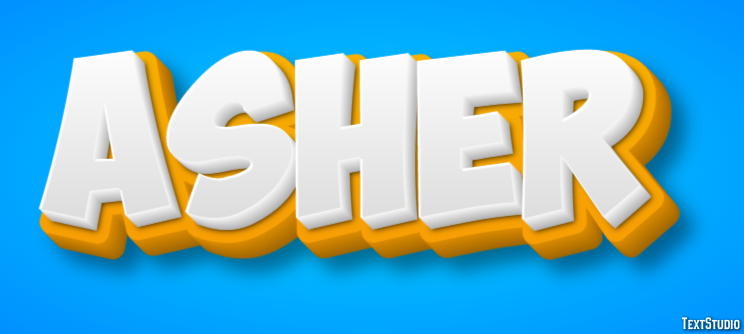 Asher Efecto de Texto