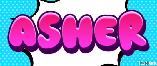 Asher Efecto de Texto