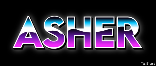Asher Efecto de Texto