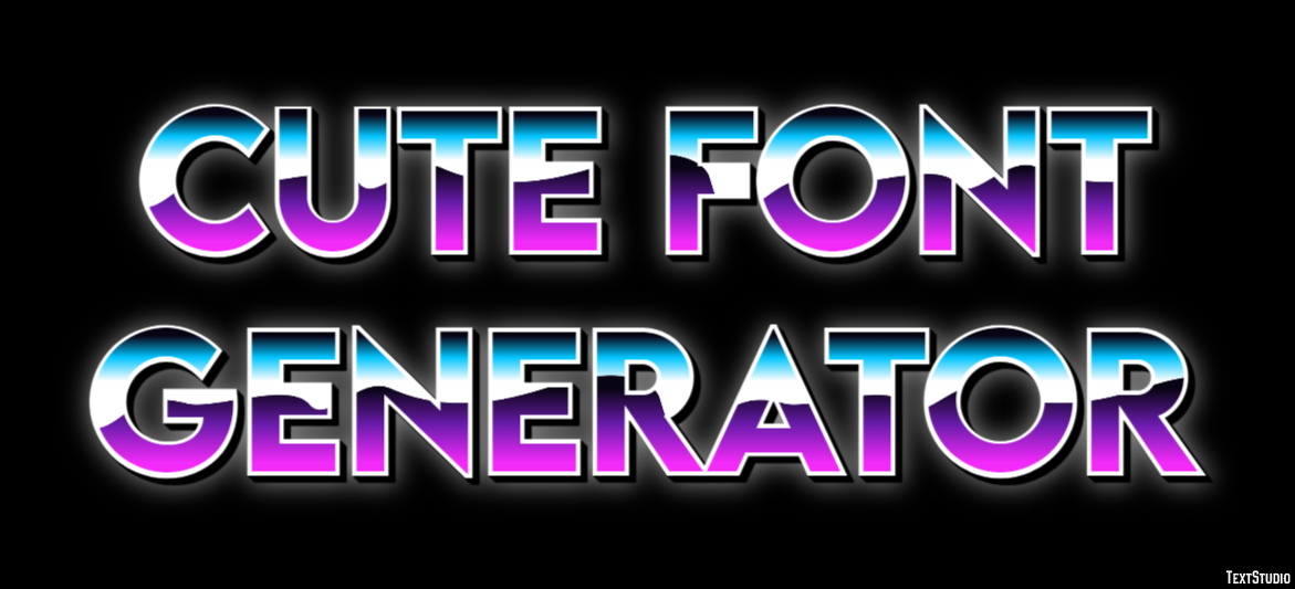 Cute Font Generator Effetto testo