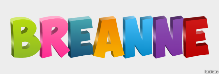 Breanne Text effect