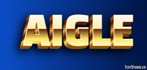 Aigle Efeito do texto