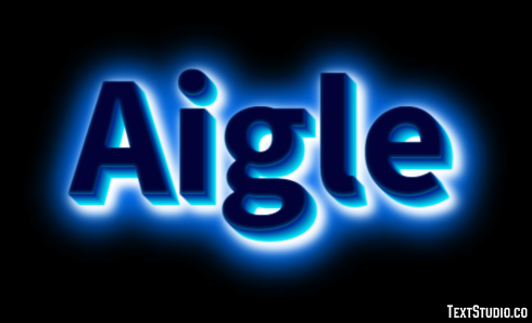Aigle Efeito do texto