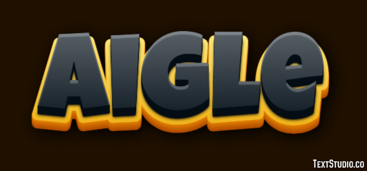 Aigle Efeito do texto