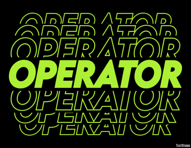 Operator テキスト効果
