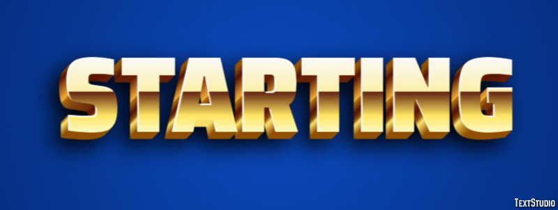 Starting Text Effect