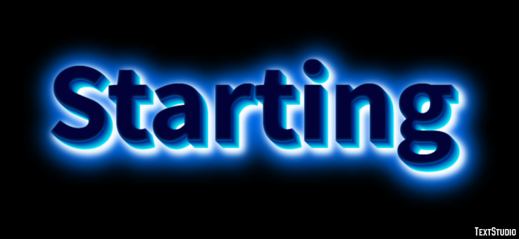Starting Effetto testo