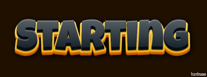 Starting Text Effect