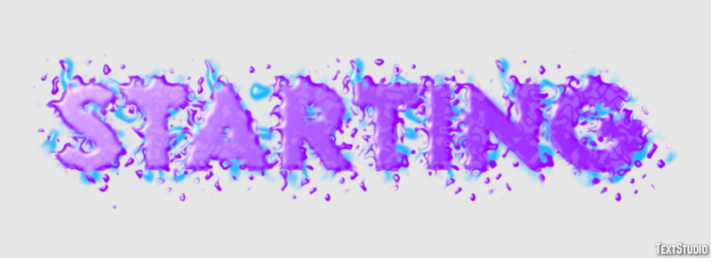 Starting Texteffekt