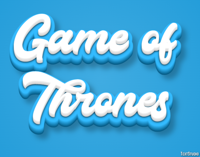 Game of Thrones Efekt tekstowy