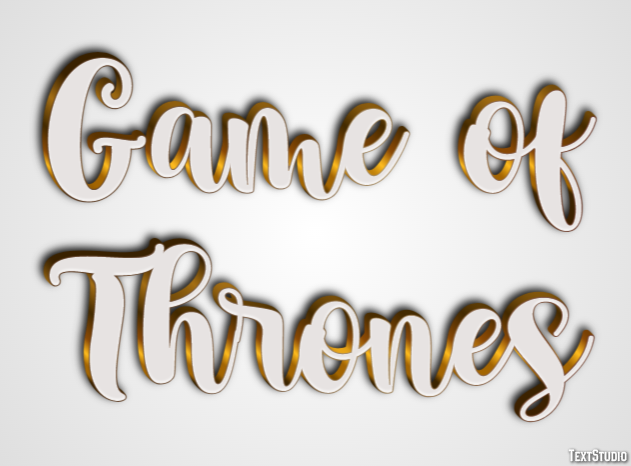 Game of Thrones Efekt tekstowy