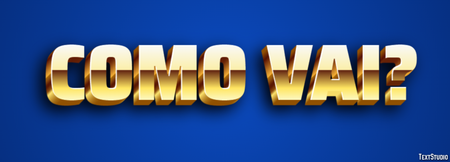 Como vai? Effet de Texte