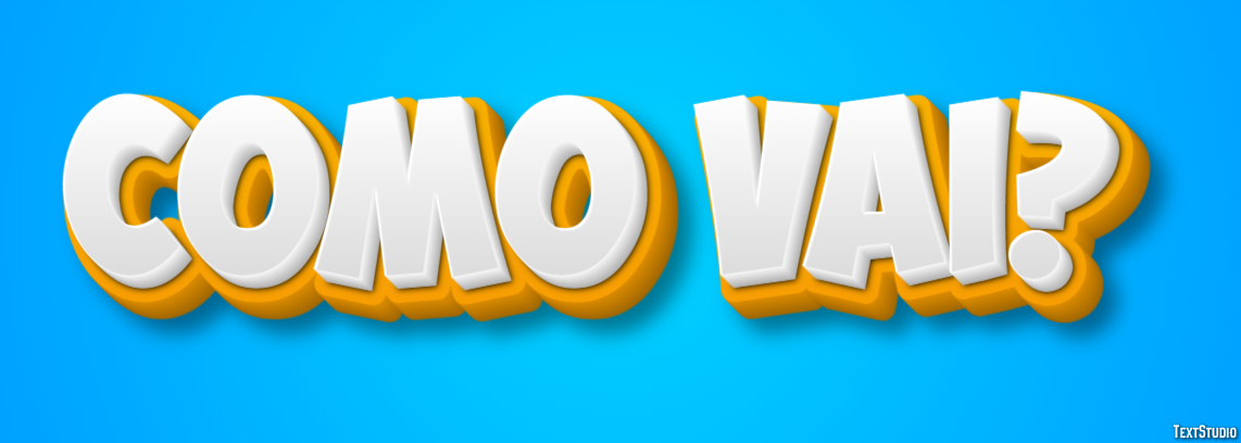 Como vai? Effet de Texte