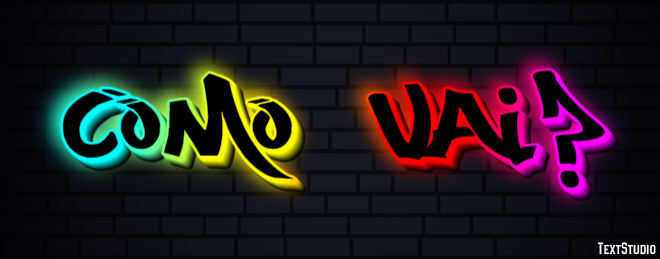Como vai? Effet de Texte