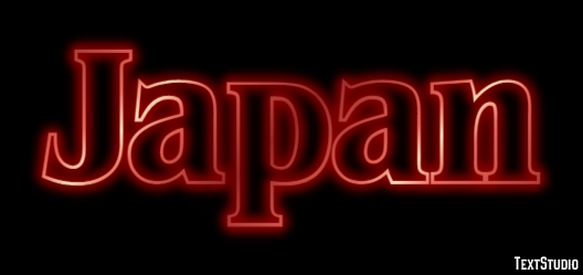 Japan Texteffekt