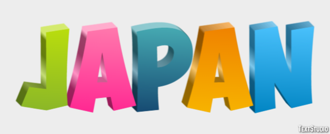 Japan Texteffekt