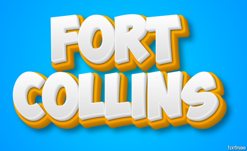Fort Collins Effetto testo