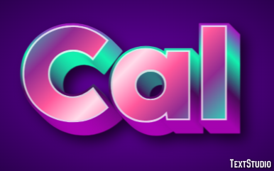 Cal Text Effect