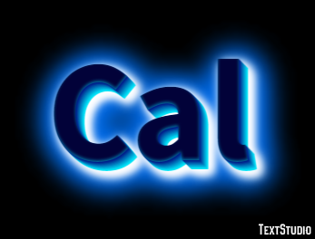 Cal Эффект текста