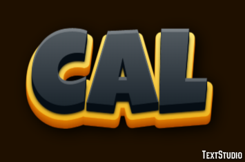 Cal Эффект текста