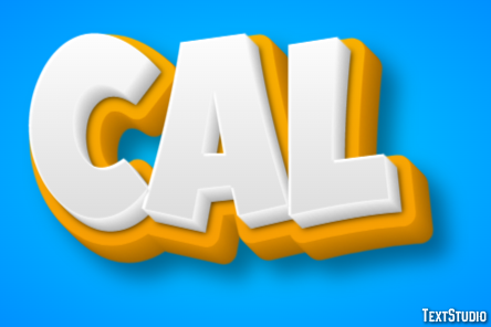 Cal Text effect