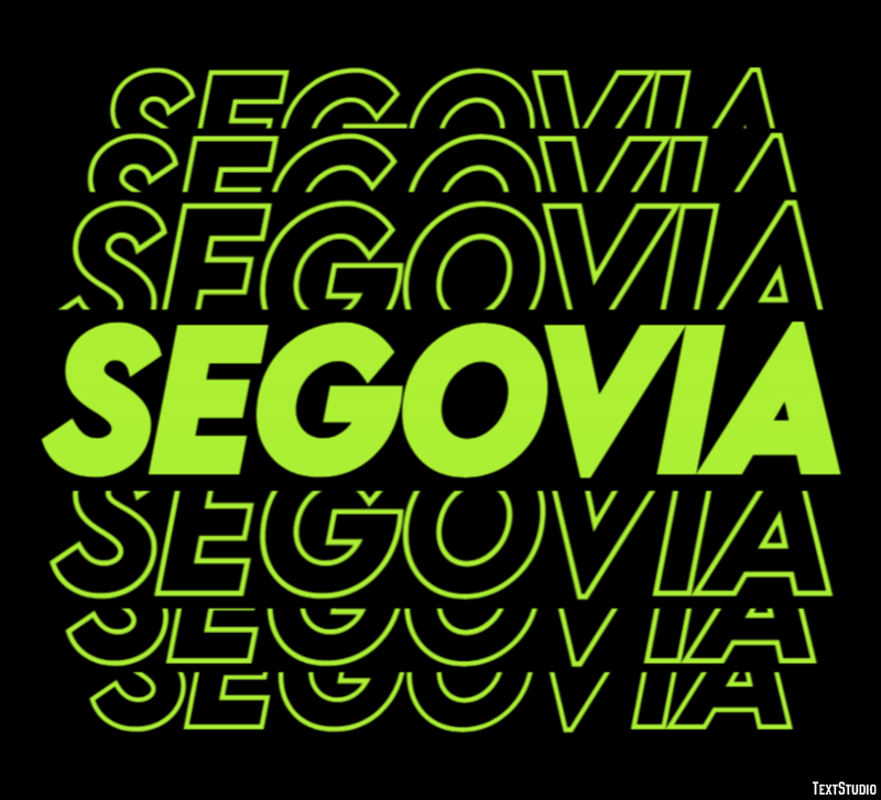 Segovia Efekt tekstowy