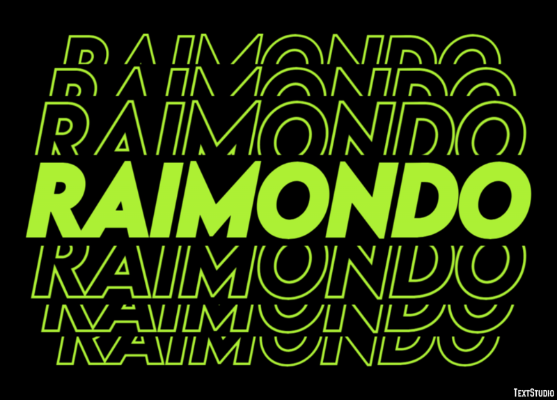 Raimondo Effetto testo