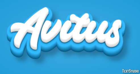 Avitus Text effect