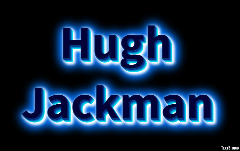 Hugh Jackman Efeito de texto