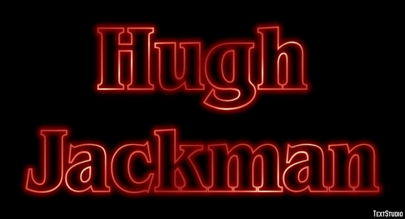 Hugh Jackman Efeito do texto