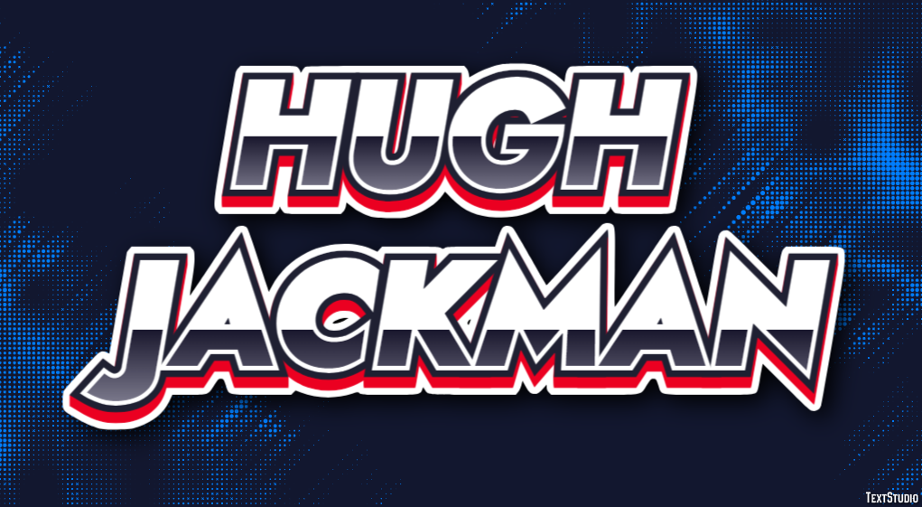 Hugh Jackman Efeito do texto