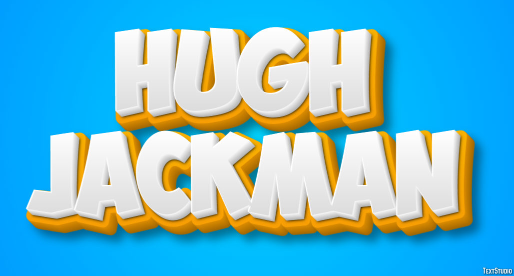Hugh Jackman Efeito do texto